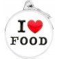 Médaille Cercle Grand " I Love Food "