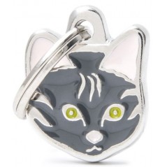 Médaille Chat Bringé à 18,90 € - My Family - MF37N - Médaille pour gravure