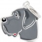 Médaille Chien Dogue Allemand Bleue 2