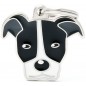 Médaille Chien Pitbull Noir et Blanc Médaille Chien Pitbull Noir et Blanc