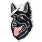 Médaille Chien Berger Allemand Noir Médaille Chien Berger Allemand Noir