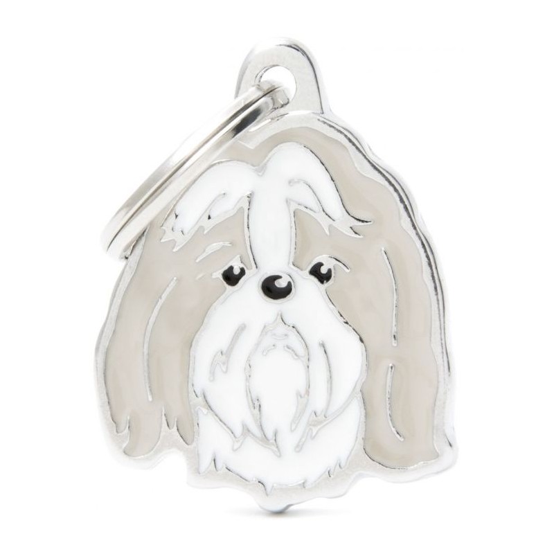 Médaille Chien Shih Tzu Gris