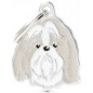 Médaille Chien Shih Tzu Gris