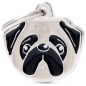 Médaille Chien Carlin Gris