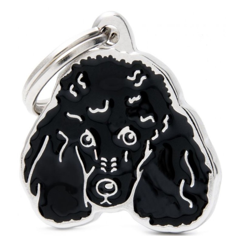 Médaille Chien Caniche Noir Médaille Chien Caniche Noir
