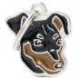 Médaille Chien Pinscher Noir et Brun Médaille Chien Pinscher Noir et Brun