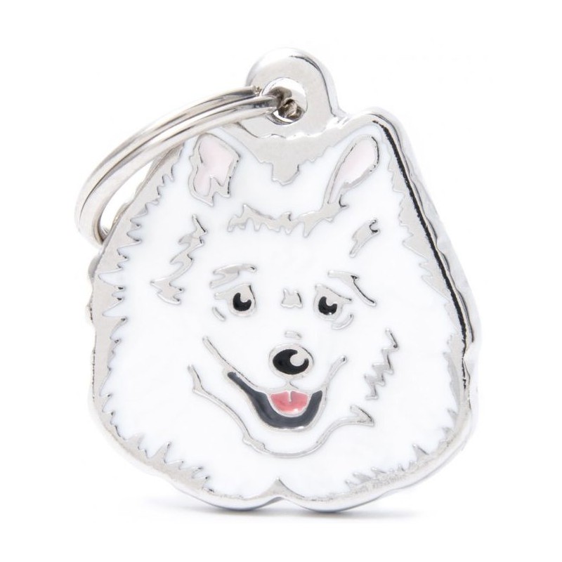 Médaille Chien Volpino Blanc