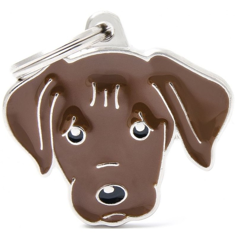 Médaille Chien Labrador Chocolat Médaille Chien Labrador Chocolat
