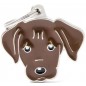 Médaille Chien Labrador Chocolat Médaille Chien Labrador Chocolat