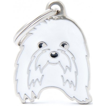 Médaille Chien Bichon Maltais à 18,90 € - My Family - MF33 - Médaille pour gravure