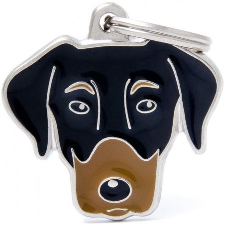 Médaille Chien Dobermann à 18,90 € - My Family - MF48 - Médaille pour gravure