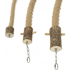 Corde d'escalade en Jute avec attache en acier 2,5x500cm - Wagner - 35,25 € - Wagner - 4038374720343 - Ornibird SRL