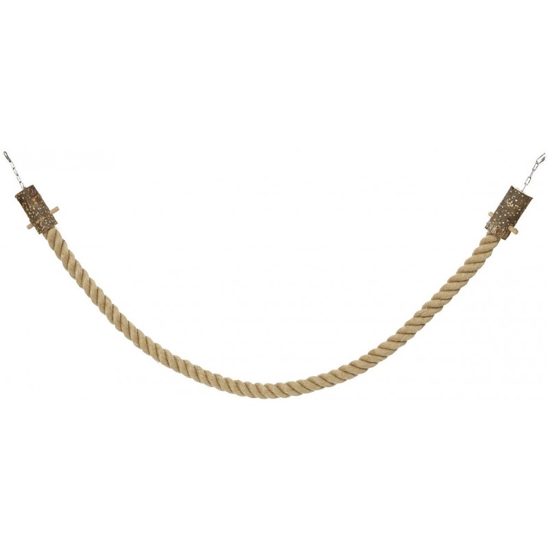 Corde d'escalade en Jute avec attache en acier 5x500cm - Wagner Corde d'escalade en Jute avec attache en acier 5x500cm - Wagner