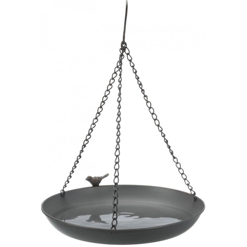 Abreuvoir pour oiseaux à suspendre métal 30cm Gris - Trixie