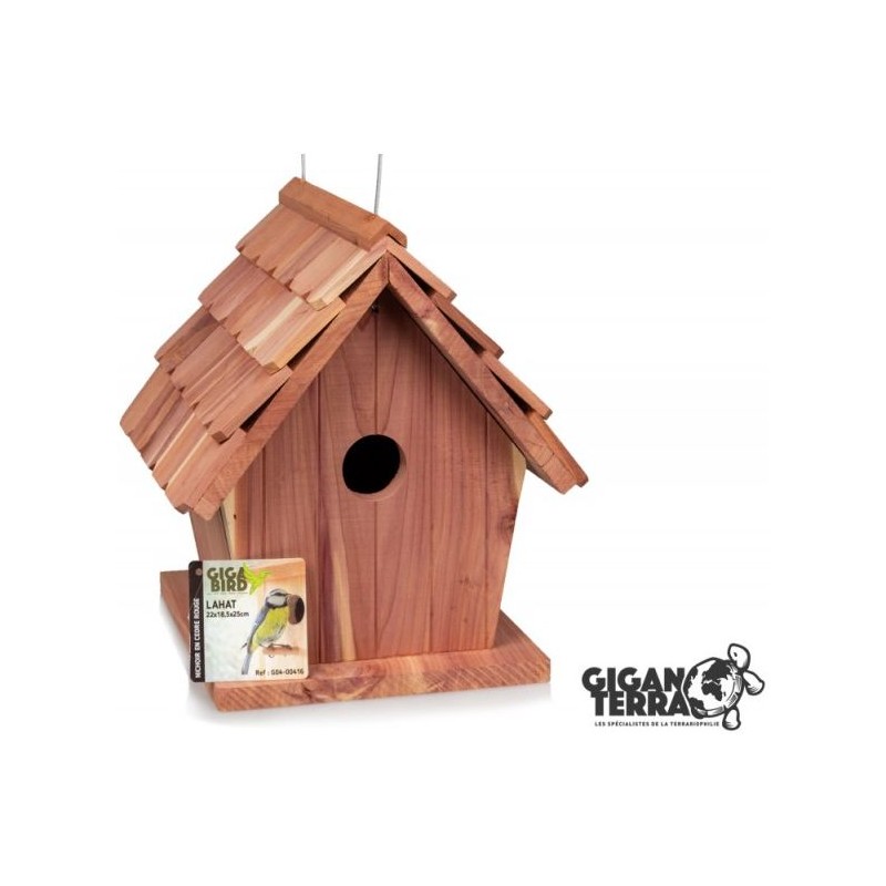 Nichoir Lahat Cèdre Rouge 22x18,5x25cm - Giganterra G04-00416 Giganterra 34,85 € Ornibird Nichoir Lahat Cèdre Rouge 22x18,5x25cm - Giganterra G04-00416 Giganterra 34,85 € Ornibird