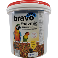 Bravo Fruit Mix grossier pour perruches et perroquets en seau 5kg - Bird-X 102030050 Grizo 31,85 € Ornibird