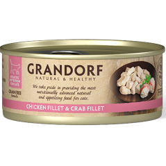 Chat Filet de Poulet et Filet de Crabe 70gr - Grandorf GDCW0507 Grandorf 1,90 € Ornibird