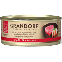 Chat Filet de Thon et Crevettes 70gr - Grandorf GDCW0907 Grandorf 1,90 € Ornibird
