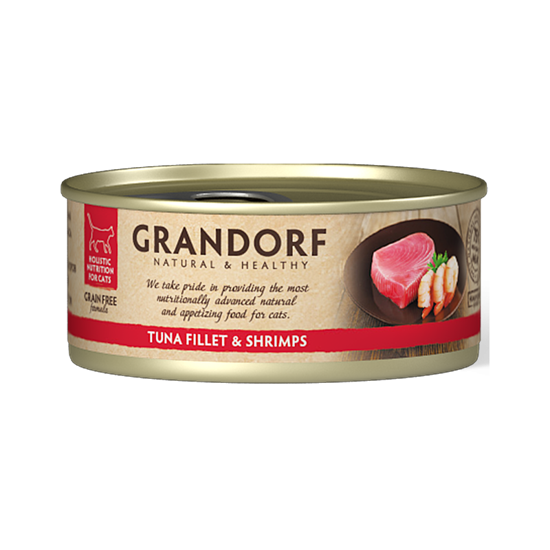 Chat Filet de Thon et Crevettes 70gr - Grandorf GDCW0907 Grandorf 1,90 € Ornibird