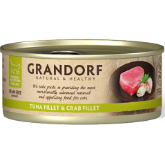 Chat Filet de Thon et Filet de Crabe 70gr - Grandorf GDCW1007 Grandorf 1,90 € Ornibird