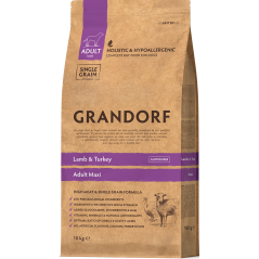 Chien Adult Maxi Races - Agneau et Dinde 10kg - Grandorf à 72,95 € - Grandorf - GDDD0610 - Grandorf