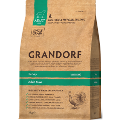 Chien Adult Maxi Races - Dinde 3kg - Grandorf à 28,95 € - Grandorf - GDDD1303 - Grandorf