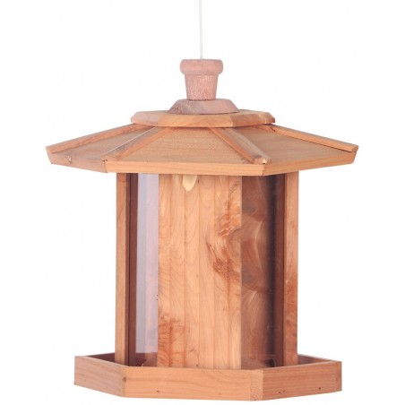 Oiseaux de ciel mangeoire bois de cèdre ica couleur bois 26,5x23x27,5cm - Duvo+ à 32,95 € - Duvo + - 13543 - Abris & Mangeoires