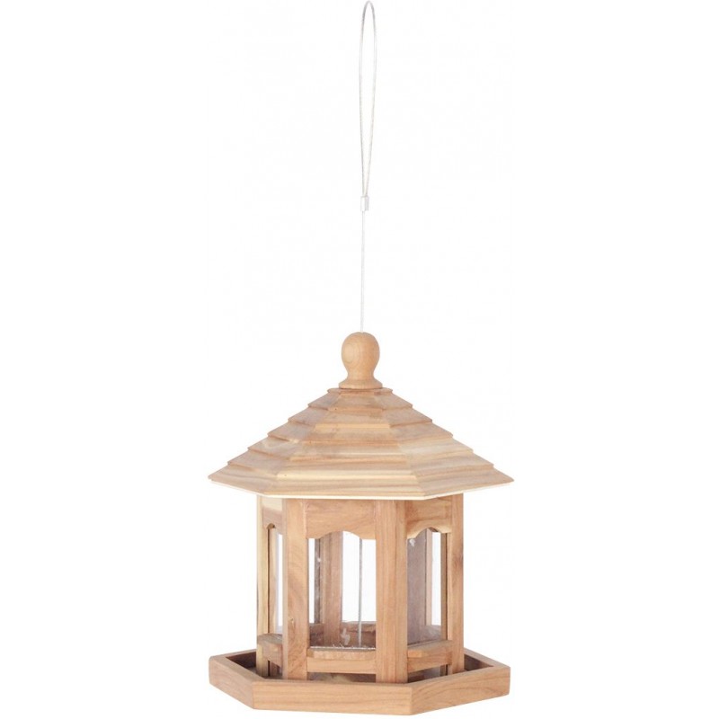Oiseaux de ciel mangeoire bois de cèdre lima couleur bois 17x20x23cm - Duvo+ Oiseaux de ciel mangeoire bois de cèdre lima couleur bois 17x20x23cm - Duvo+
