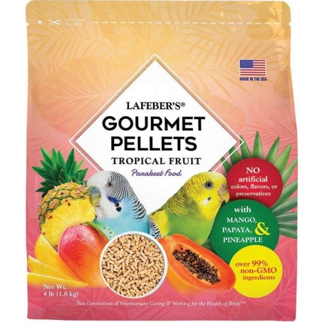 Tropical Fruit Gourmet Pellets Perruche 1,8kg - Lafeber's à 37,95 € - Lafeber's - LF52632 - Perruches