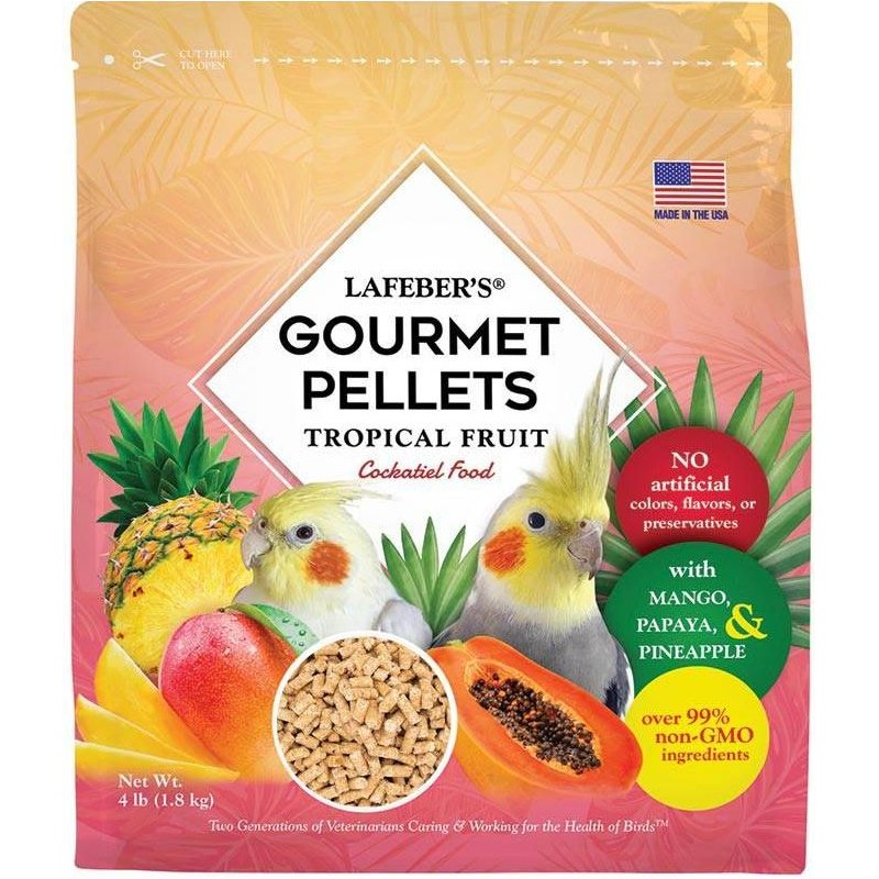 Pellets gourmands aux fruits tropicaux Cockatiel 1,8kg - Lafeber's LF52642 Lafeber's 44,95 € Ornibird
