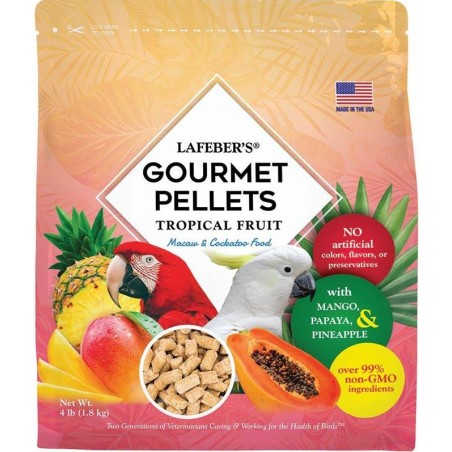 Pastilles Gourmandes Aux Fruits Tropicaux Ara 1,8kg - Lafeber's à 37,95 € - Lafeber's - LF52662 - Perroquets