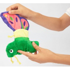 Papillon/Chenille Réversible 16x24cm - FOFOS à 6,75 € - Grizo - 329001 - Jouets en peluche