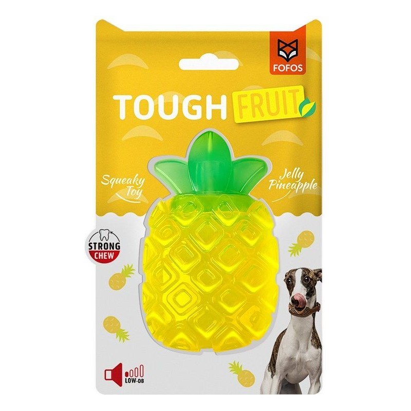 Fruit Bite Squaky Ananas avec bruit 12x8cm - FOFOS