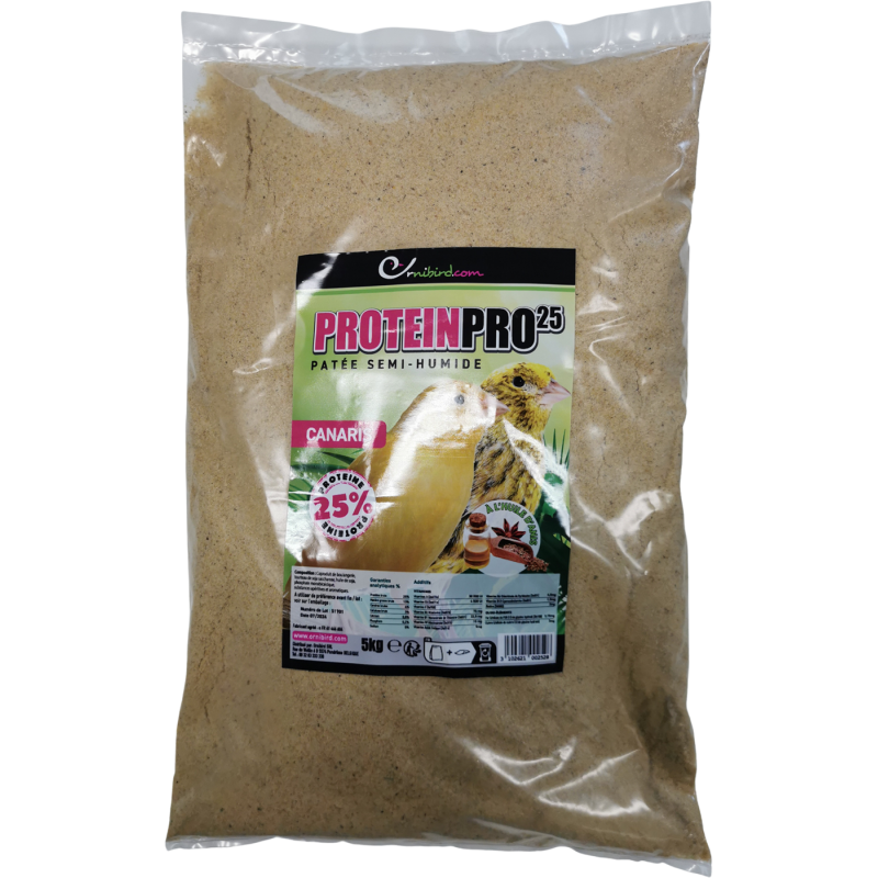 ORNIBIRD PROTEIN PRO 25, patée semi-humide à l'huile d'anis avec 25% de proteines 5kg ORNIBIRD PROTEIN PRO 25, patée semi-humide à l'huile d'anis avec 25% de proteines 5kg
