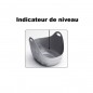Toilette pour chat gris