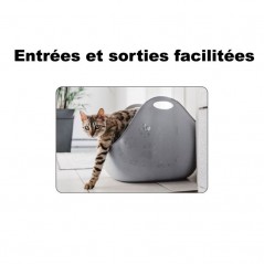 Toilette pour chat gris - 26,65 € - Kerbl - 666594203687 - Ornibird SRL