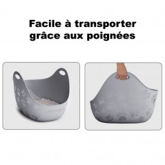 Toilette pour chat gris - 26,65 € - Kerbl - 666594203687 - Ornibird SRL
