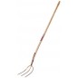 Fourche à foin 3 dents 26x20cm manche 135cm
