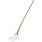 Fourche à fumier 4 dents 31x23cm manche 135cm