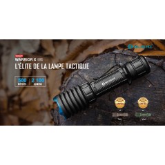 Olight Warrior X Pro - Lampe Torche LED Tactique Rechargeable 2100 Lumens - 143,95 € - Olight - 1682334240216 - Ornibird SRL