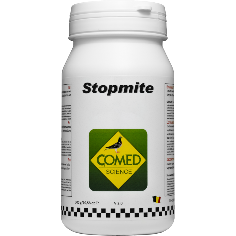 Stopmite, contre les poux rouges chez les pigeons 300gr - Comed Stopmite, contre les poux rouges chez les pigeons 300gr - Comed
