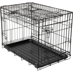 Cage métallique avec porte coulissante Noir XL 107x71x77cm - Jack and Vanilla à 170,00 € - Jack and Vanilla - 80/0015 - Cages...