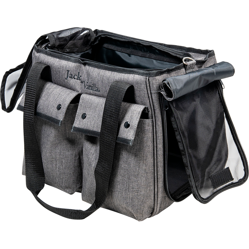 Transporteur Travel Gris/Noir 36x20x28cm - Jack and Vanilla