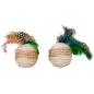 Balle avec plume Cat Toys 2pcs Corde 5cm - Jack and Vanilla