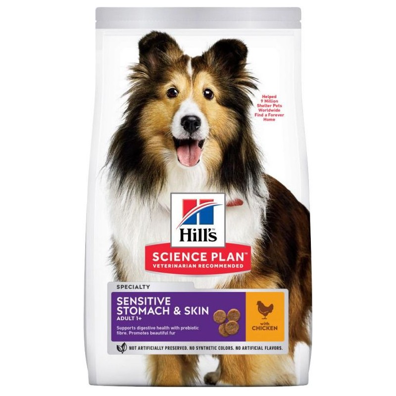 Science Plan Sensitive Stomach & Skin Medium & Large Poulet 12kg - Hill's 604301 Hill's 82,25 € Ornibird