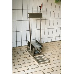Nettoyeur de bottes en acier inoxydable - 3 brosses - Vink - 237,95 € - Göbel Belgium - 4029339704959 - Ornibird SRL