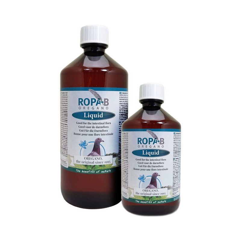 Ropa-B liquid 10% (origan, soluble dans l'eau) 250ml - Ropa-B 95005 Ropa-Vet 20,40 € Ornibird Ropa-B liquid 10% (origan, soluble dans l'eau) 250ml - Ropa-B 95005 Ropa-Vet 20,40 € Ornibird