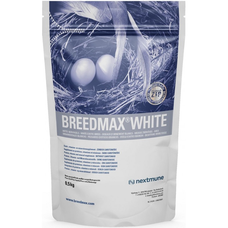 Breedmax White (without the carotenes, for white birds) 500gr - Nextmune 24103 Nextmune 15,95 € Ornibird