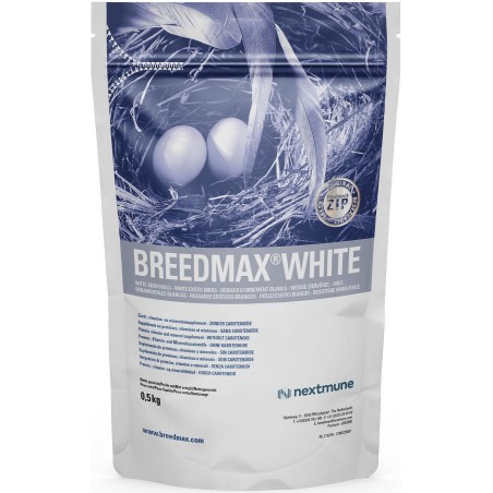 Breedmax White (sans carotenes, pour des oiseaux blancs) 500gr - Nextmune à 17,05 € - Nextmune - 24103 - Artuvet