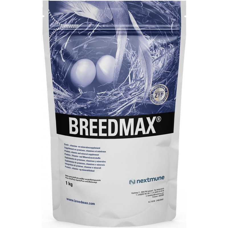 Breedmax (protéines, élevage) 1kg - Nextmune 24102 Nextmune 22,50 € Ornibird